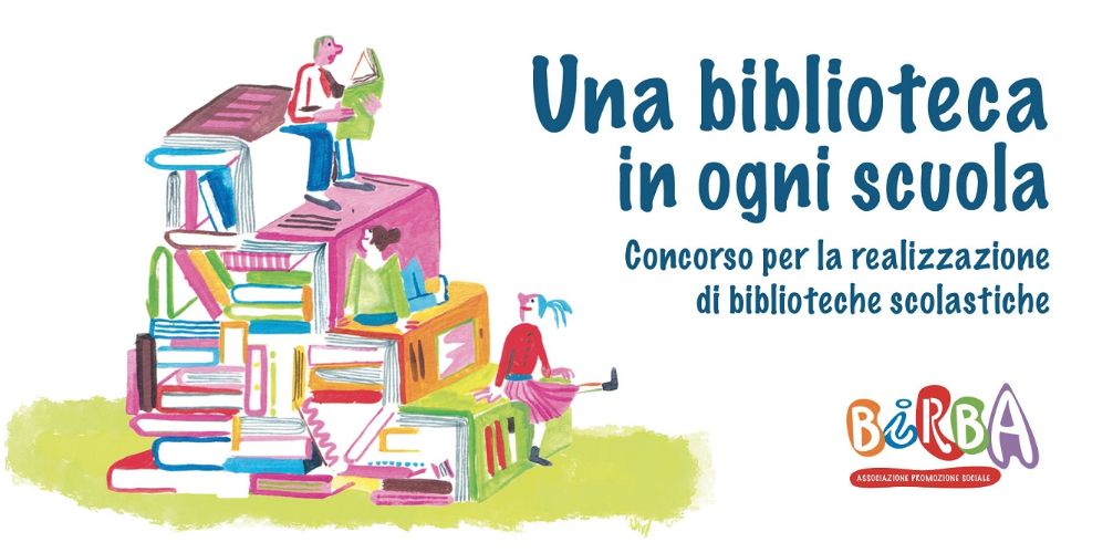 Il logo del Concorso 'Una biblioteca in ogni scuola'