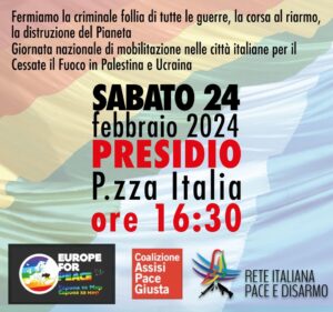 Manifestazione a Perugia per la pace